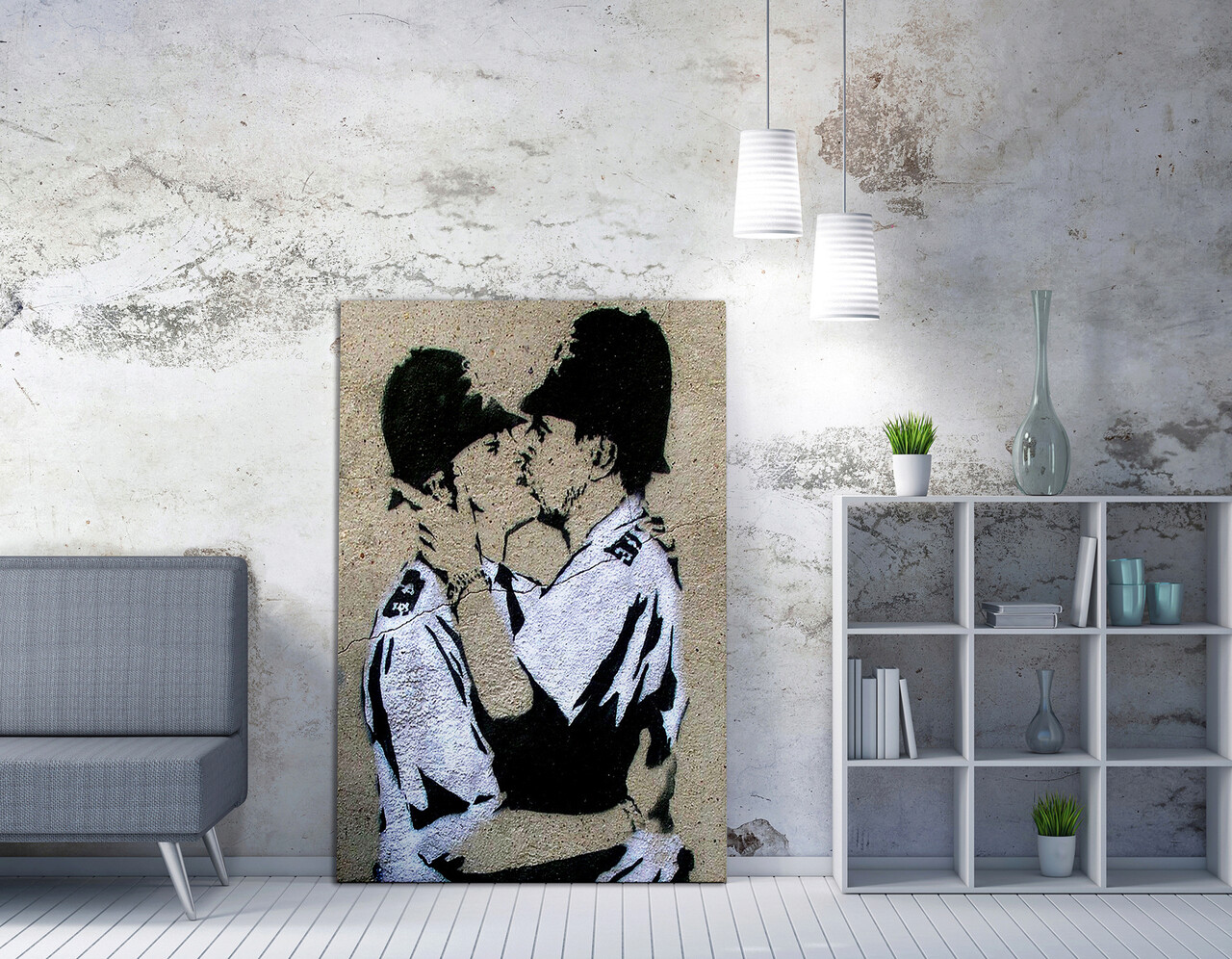 Tablou decorativ, WY16 (70 x 100), Canvas imprimat, Multicolor - imagine 6